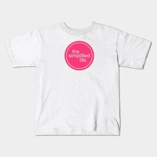 The Simplified Life Logo Magenta Kids T-Shirt